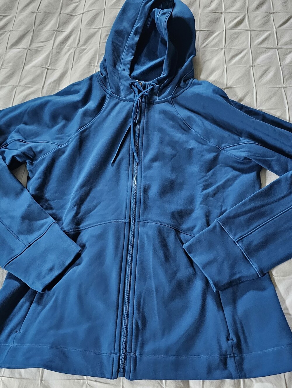 NWOT Athleta Blue Full-Zip Hooded Jacket